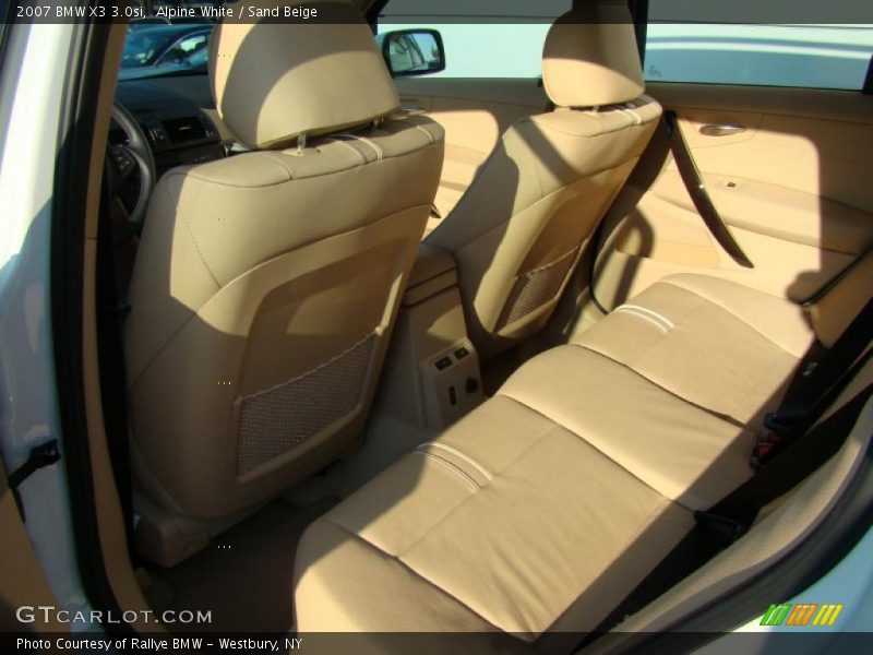 Alpine White / Sand Beige 2007 BMW X3 3.0si