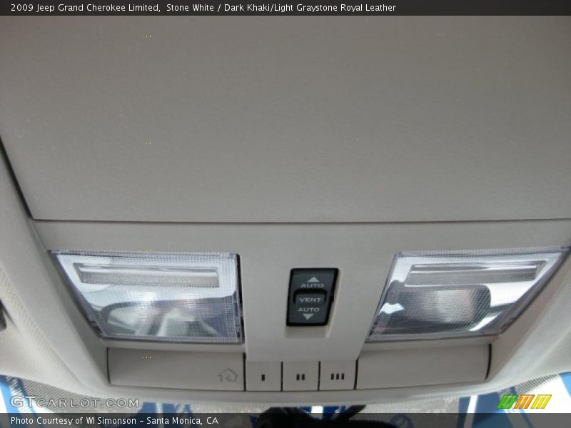 Stone White / Dark Khaki/Light Graystone Royal Leather 2009 Jeep Grand Cherokee Limited