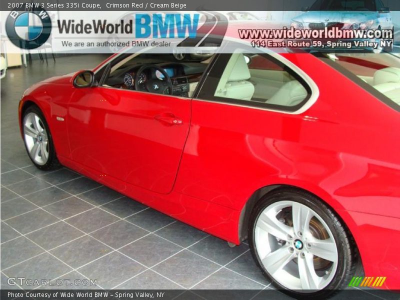 Crimson Red / Cream Beige 2007 BMW 3 Series 335i Coupe