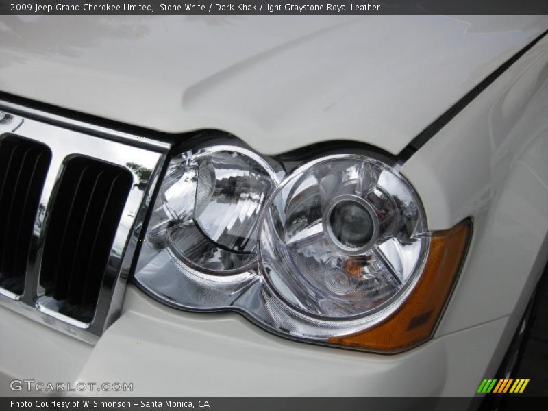 Stone White / Dark Khaki/Light Graystone Royal Leather 2009 Jeep Grand Cherokee Limited