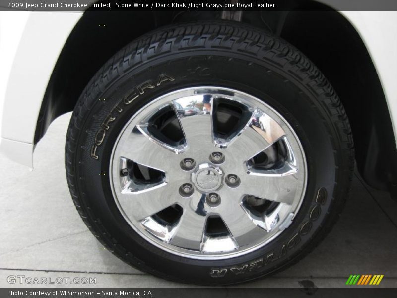 Stone White / Dark Khaki/Light Graystone Royal Leather 2009 Jeep Grand Cherokee Limited