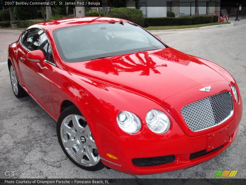 St. James Red / Beluga 2007 Bentley Continental GT