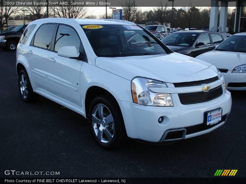 Summit White / Ebony 2009 Chevrolet Equinox Sport AWD
