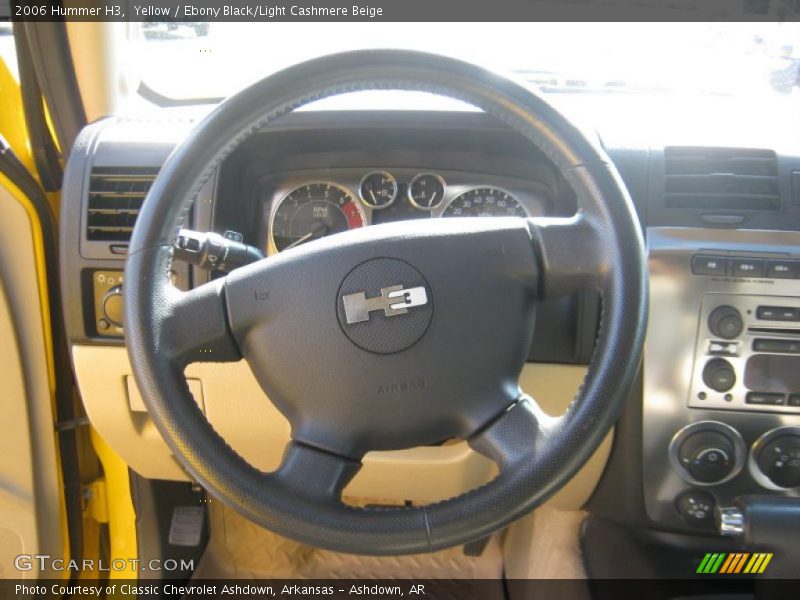 Yellow / Ebony Black/Light Cashmere Beige 2006 Hummer H3