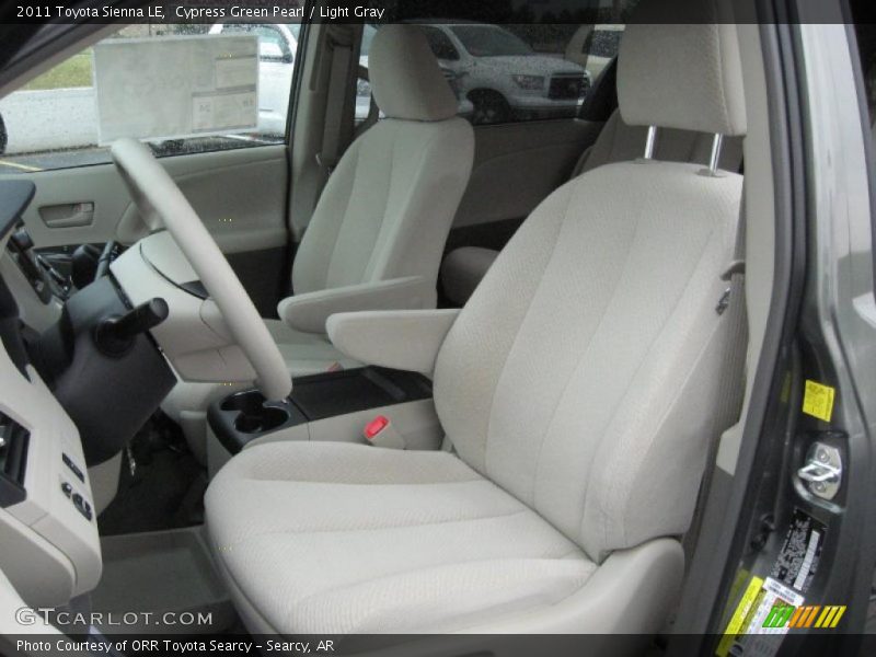 Cypress Green Pearl / Light Gray 2011 Toyota Sienna LE