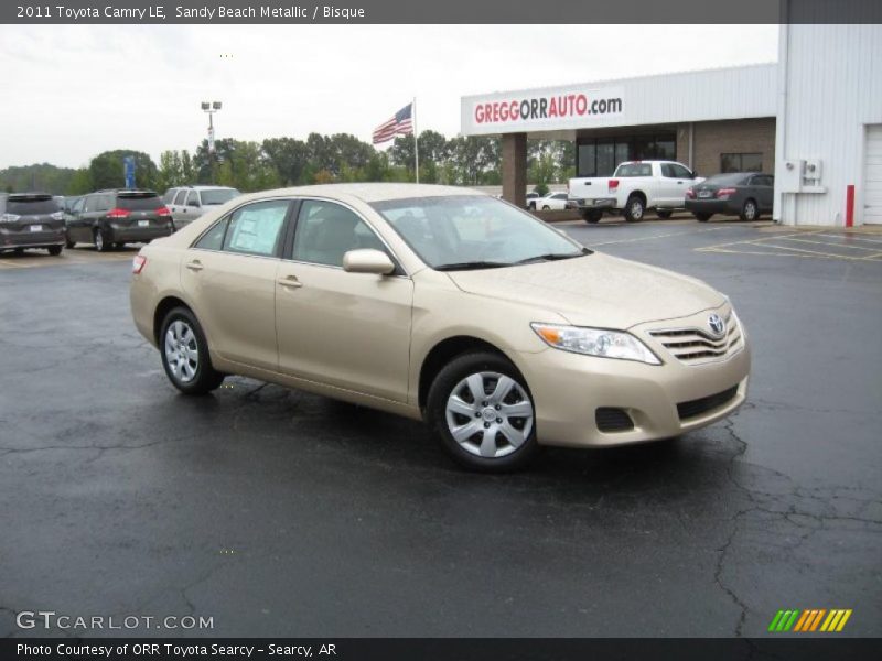 Sandy Beach Metallic / Bisque 2011 Toyota Camry LE