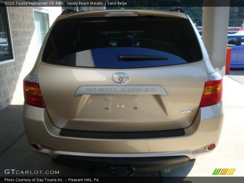 Sandy Beach Metallic / Sand Beige 2010 Toyota Highlander V6 4WD