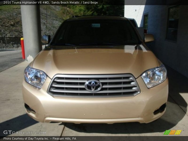 Sandy Beach Metallic / Sand Beige 2010 Toyota Highlander V6 4WD