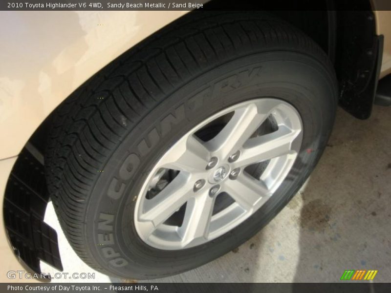 Sandy Beach Metallic / Sand Beige 2010 Toyota Highlander V6 4WD