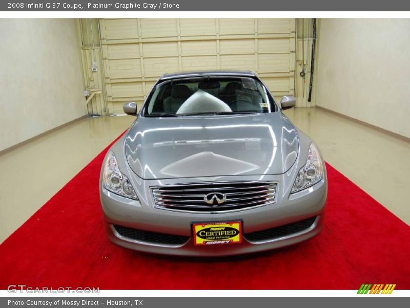 Platinum Graphite Gray / Stone 2008 Infiniti G 37 Coupe