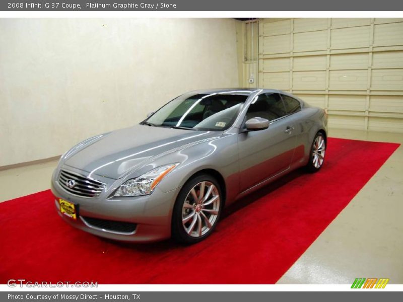 Platinum Graphite Gray / Stone 2008 Infiniti G 37 Coupe