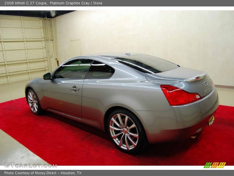 Platinum Graphite Gray / Stone 2008 Infiniti G 37 Coupe