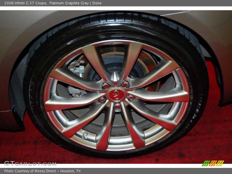 Platinum Graphite Gray / Stone 2008 Infiniti G 37 Coupe