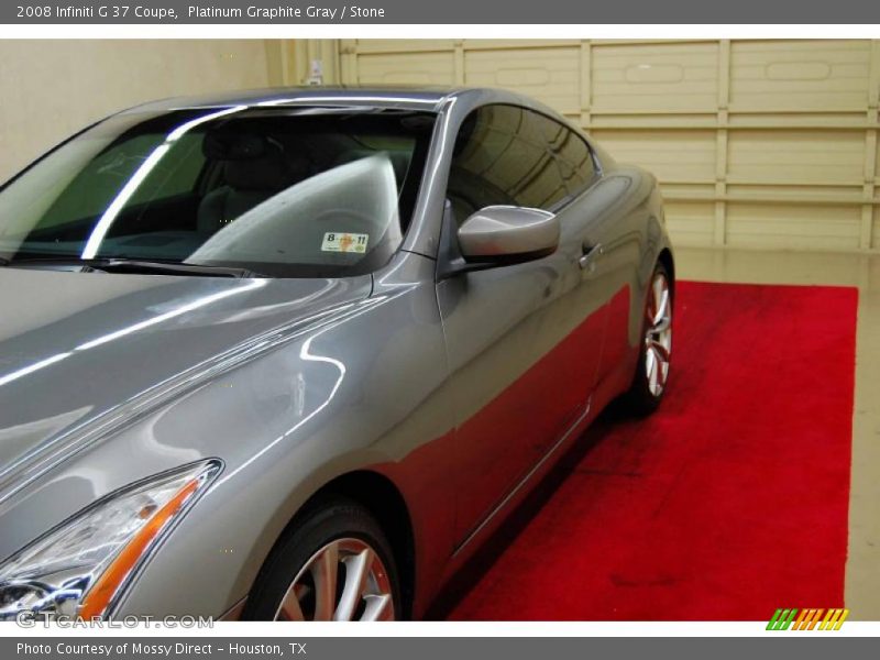 Platinum Graphite Gray / Stone 2008 Infiniti G 37 Coupe
