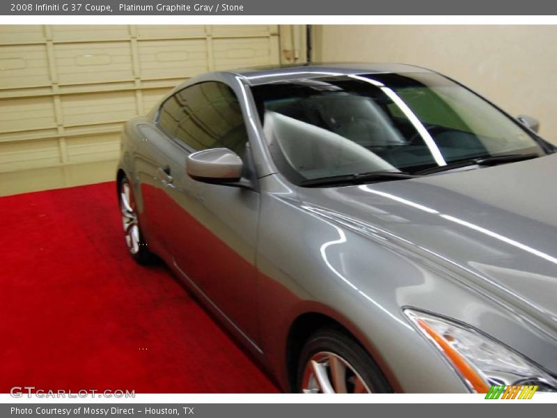 Platinum Graphite Gray / Stone 2008 Infiniti G 37 Coupe