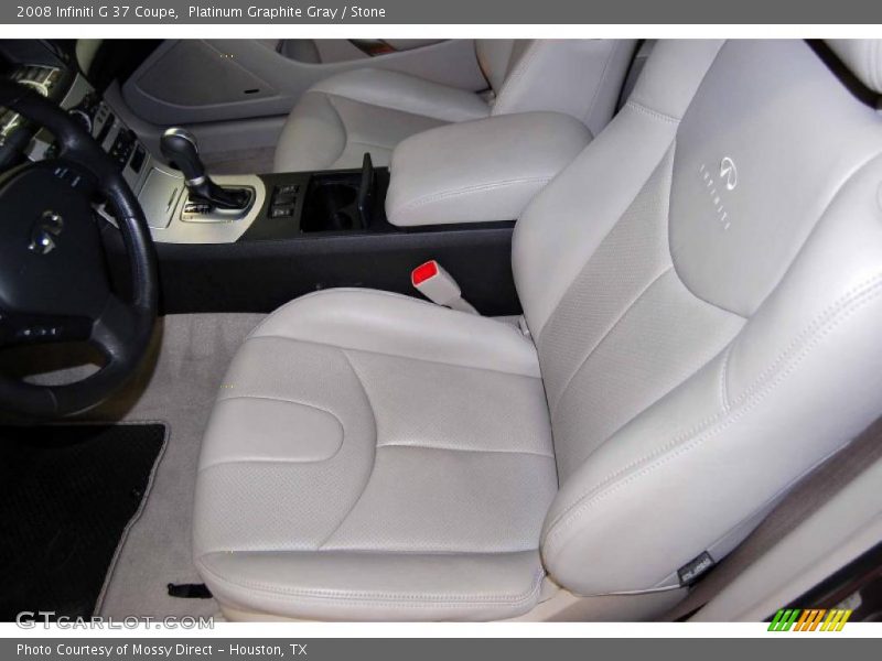 Platinum Graphite Gray / Stone 2008 Infiniti G 37 Coupe