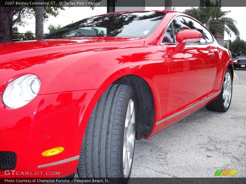St. James Red / Beluga 2007 Bentley Continental GT