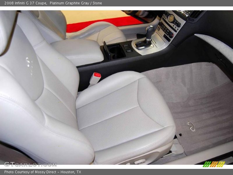 Platinum Graphite Gray / Stone 2008 Infiniti G 37 Coupe