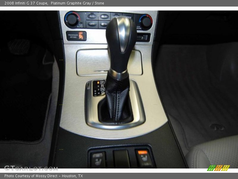 Platinum Graphite Gray / Stone 2008 Infiniti G 37 Coupe