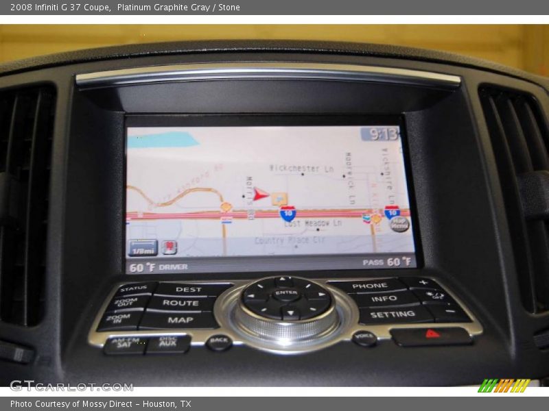 Platinum Graphite Gray / Stone 2008 Infiniti G 37 Coupe
