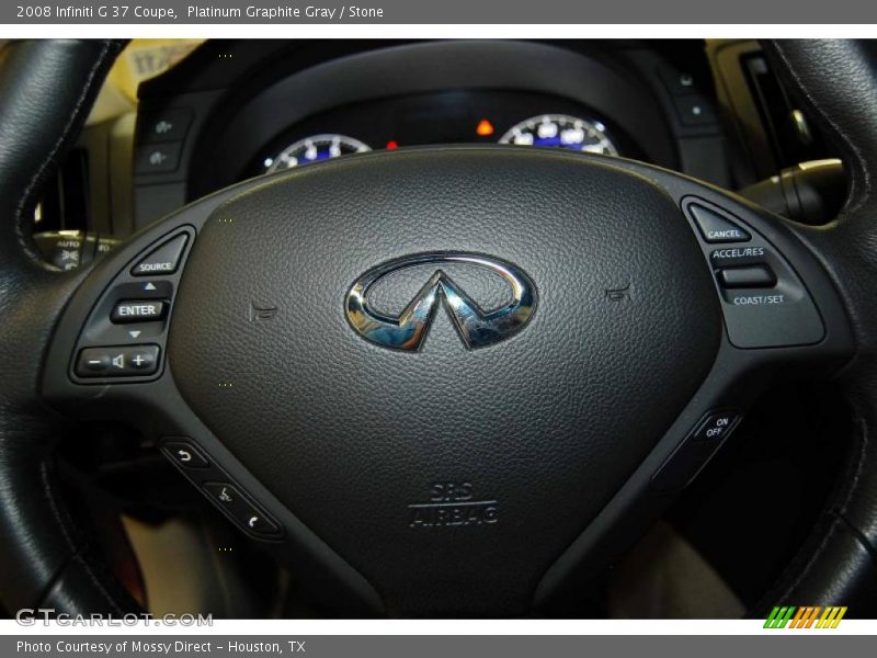Platinum Graphite Gray / Stone 2008 Infiniti G 37 Coupe