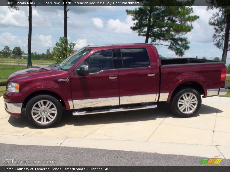 Dark Toreador Red Metallic / Light Parchment 2006 Lincoln Mark LT SuperCrew