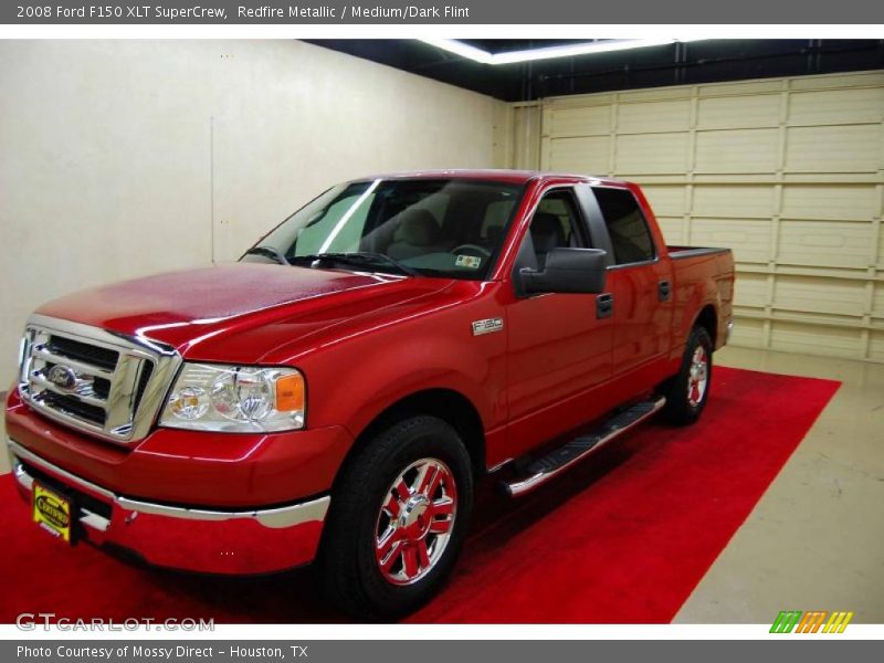 Redfire Metallic / Medium/Dark Flint 2008 Ford F150 XLT SuperCrew
