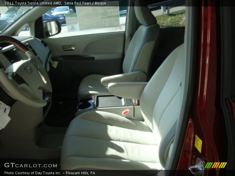 Salsa Red Pearl / Bisque 2011 Toyota Sienna Limited AWD