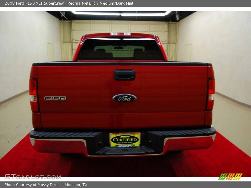Redfire Metallic / Medium/Dark Flint 2008 Ford F150 XLT SuperCrew