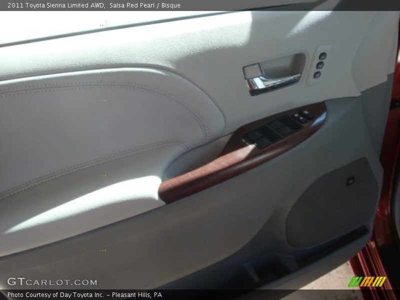 Salsa Red Pearl / Bisque 2011 Toyota Sienna Limited AWD