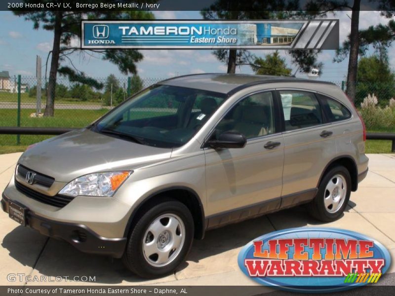 Borrego Beige Metallic / Ivory 2008 Honda CR-V LX