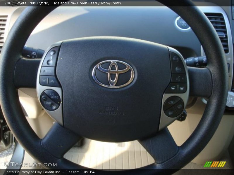 Tideland Gray Green Pearl / Ivory/Brown 2005 Toyota Prius Hybrid