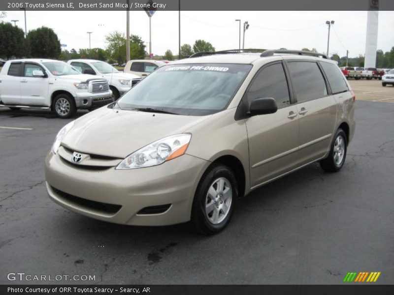 Desert Sand Mica / Stone Gray 2006 Toyota Sienna LE