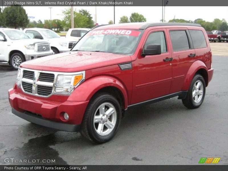 Inferno Red Crystal Pearl / Dark Khaki/Medium Khaki 2007 Dodge Nitro SLT