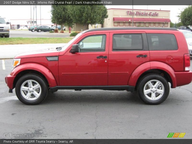 Inferno Red Crystal Pearl / Dark Khaki/Medium Khaki 2007 Dodge Nitro SLT
