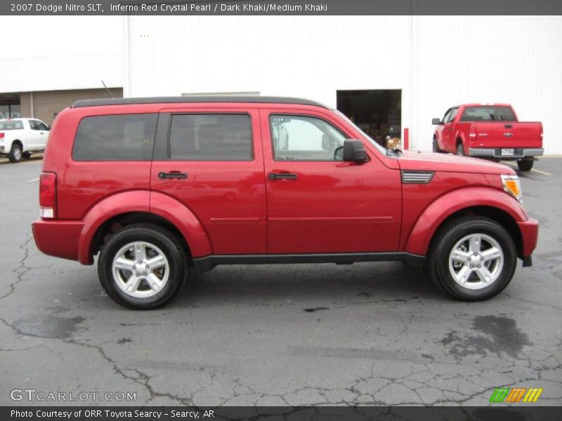 Inferno Red Crystal Pearl / Dark Khaki/Medium Khaki 2007 Dodge Nitro SLT