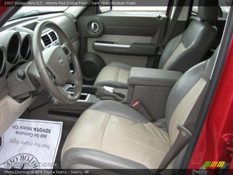Inferno Red Crystal Pearl / Dark Khaki/Medium Khaki 2007 Dodge Nitro SLT