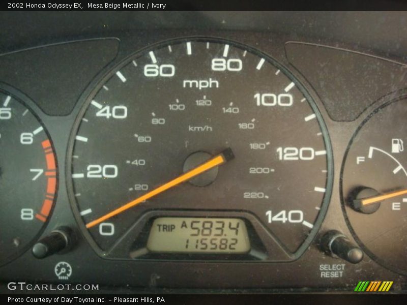 Mesa Beige Metallic / Ivory 2002 Honda Odyssey EX