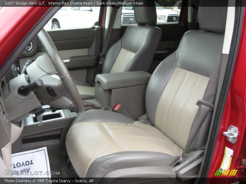 Inferno Red Crystal Pearl / Dark Khaki/Medium Khaki 2007 Dodge Nitro SLT