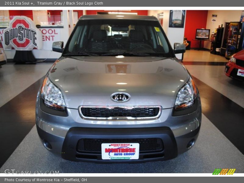 Titanium Gray / Black Soul Logo Cloth 2011 Kia Soul +