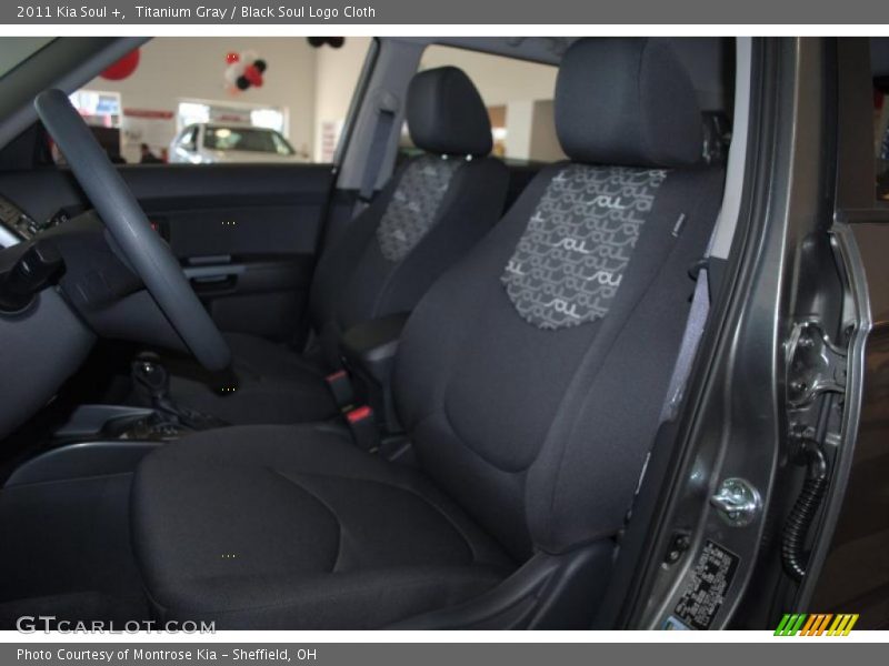 Titanium Gray / Black Soul Logo Cloth 2011 Kia Soul +