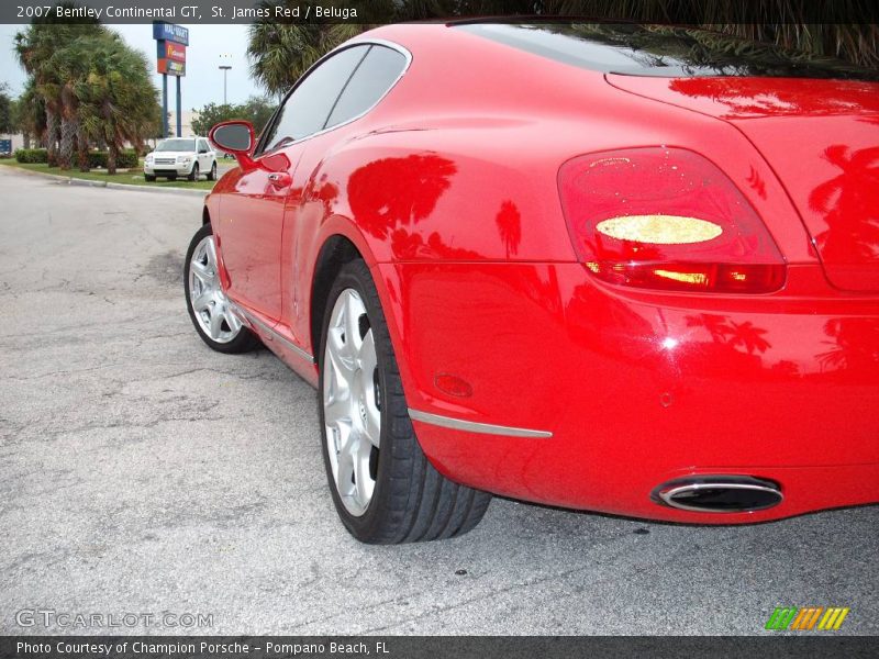 St. James Red / Beluga 2007 Bentley Continental GT