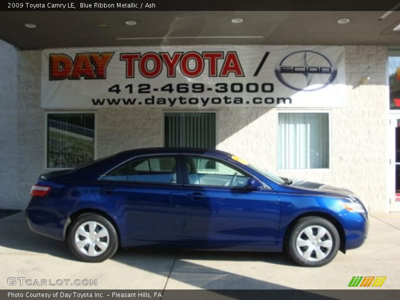 Blue Ribbon Metallic / Ash 2009 Toyota Camry LE