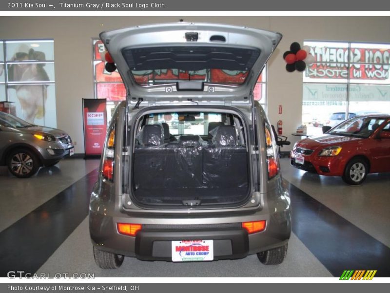 Titanium Gray / Black Soul Logo Cloth 2011 Kia Soul +