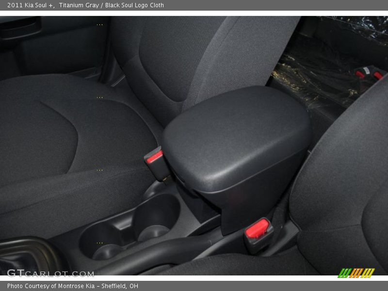 Titanium Gray / Black Soul Logo Cloth 2011 Kia Soul +