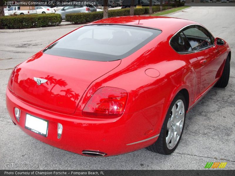 St. James Red / Beluga 2007 Bentley Continental GT