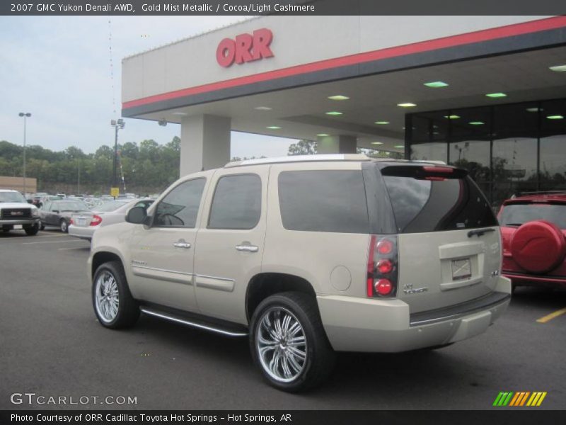 Gold Mist Metallic / Cocoa/Light Cashmere 2007 GMC Yukon Denali AWD