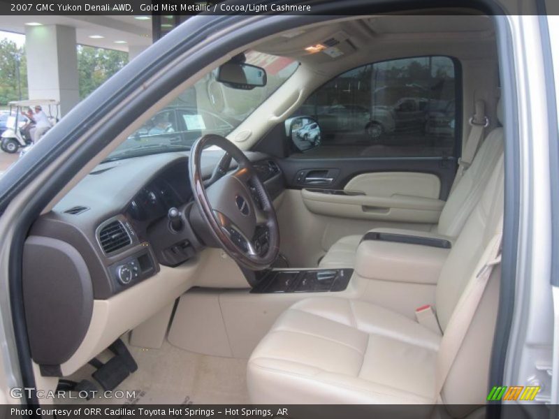 Gold Mist Metallic / Cocoa/Light Cashmere 2007 GMC Yukon Denali AWD