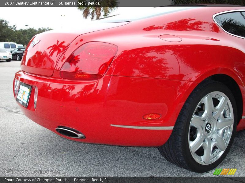 St. James Red / Beluga 2007 Bentley Continental GT