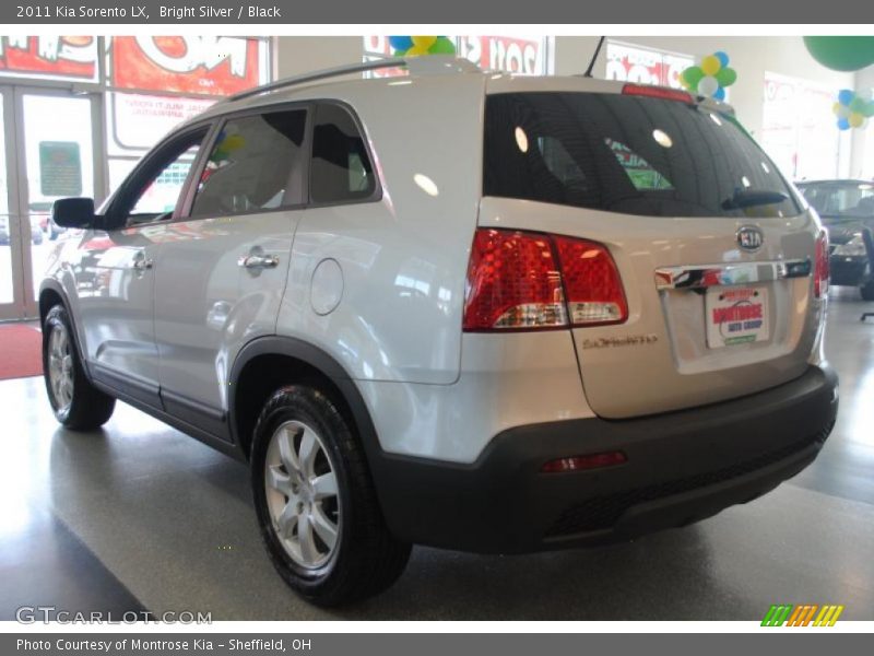 Bright Silver / Black 2011 Kia Sorento LX